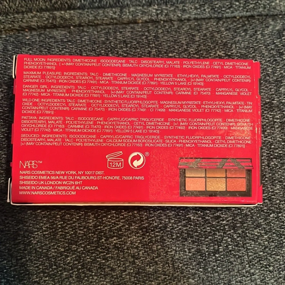 NARS Limited edition ❗️•Orgasm• Mini palette eyeshadow new in original box